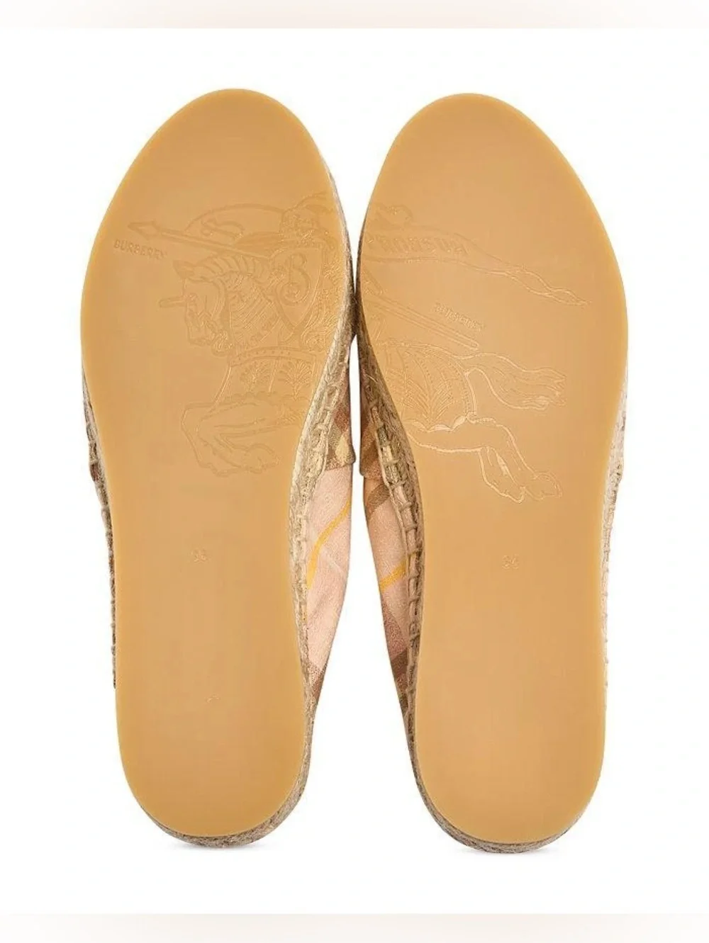 Burberry Women's Mews Check Espadrille Flats